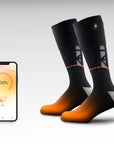 Vulpés HeatSock - Intelligente Beheizbare Socken | Smartphone Steuerung | Merinowolle