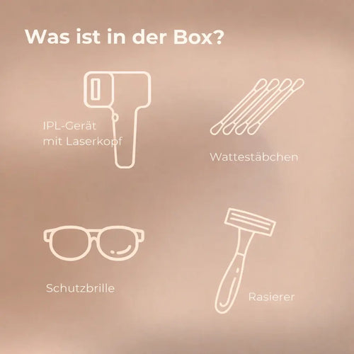 [de]  IPL Haarentfernungsgerät - Was ist in der Box