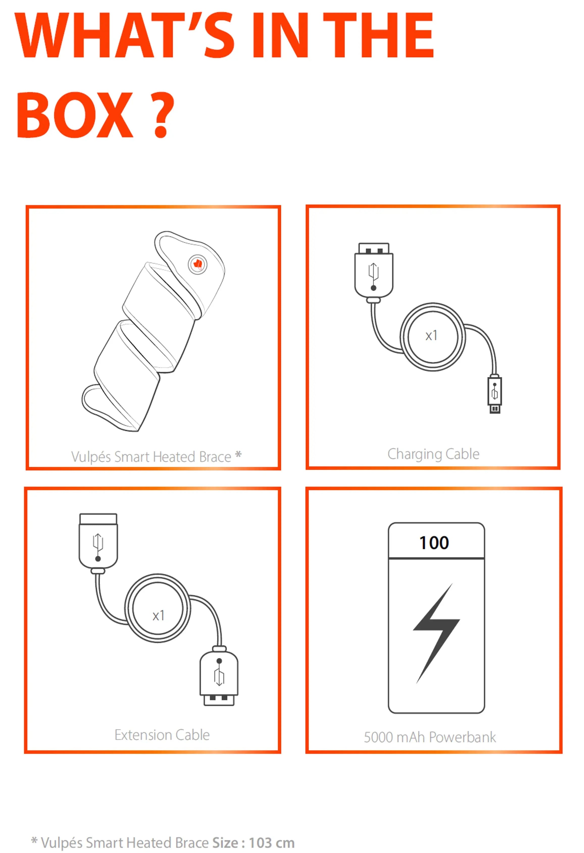 Vulpés RecoveryBrace PRO - smart heated band