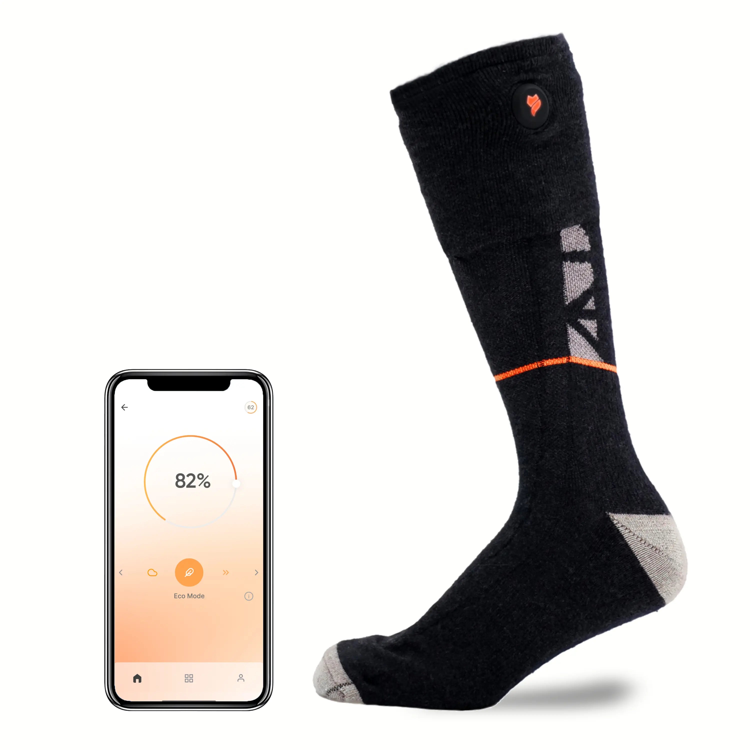 Vulpés HeatSock - Smart Heated Socks | Smartphone Control | Merino Wool