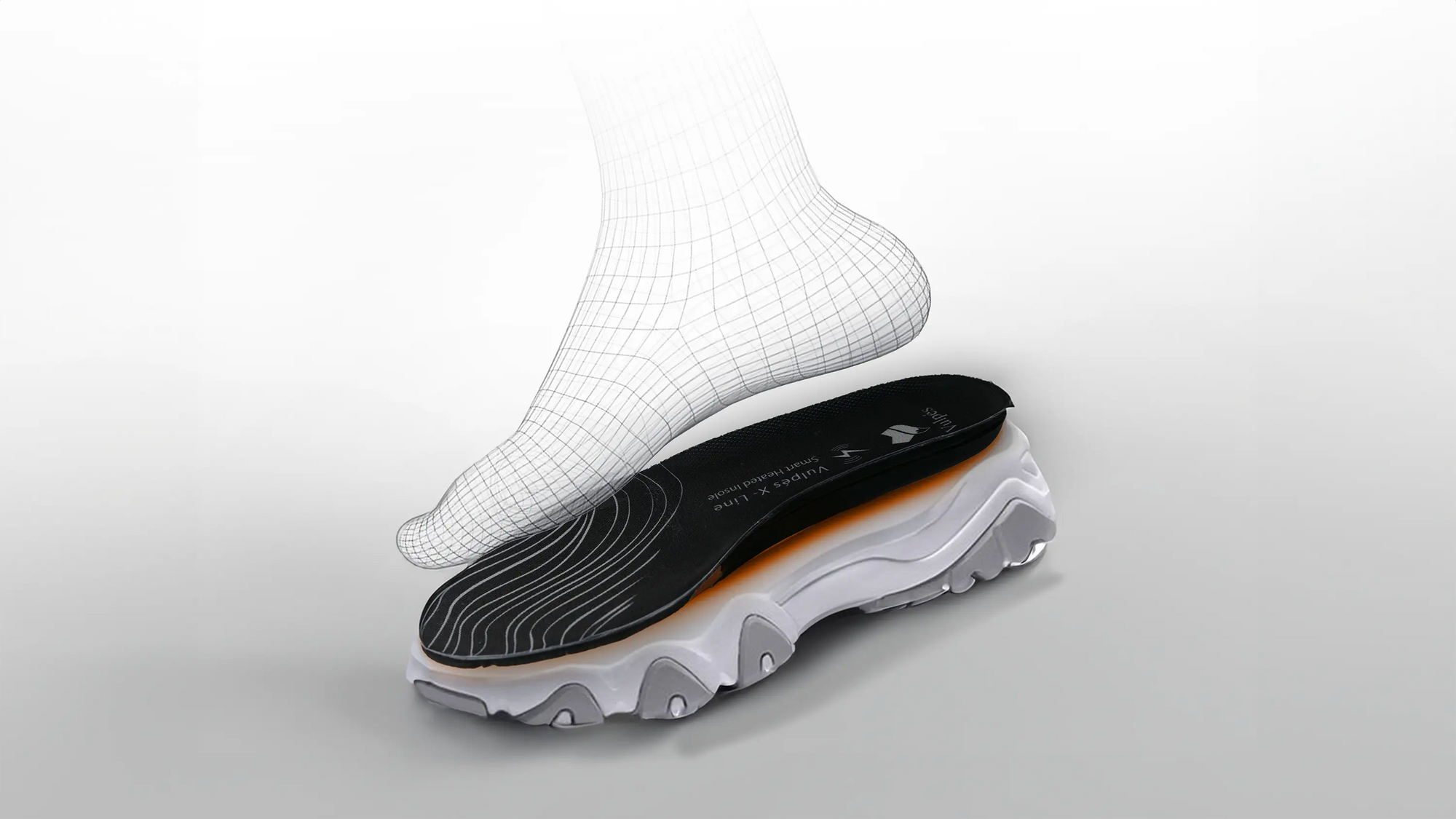 X-Line Heated Insoles by Vulpés to warm your cold feet, fast heating, large heating area
